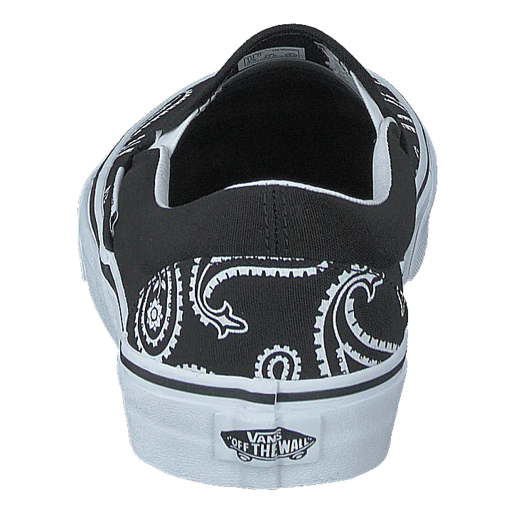 Ua Classic Slip-on (peace Paisley) Blk/trwht