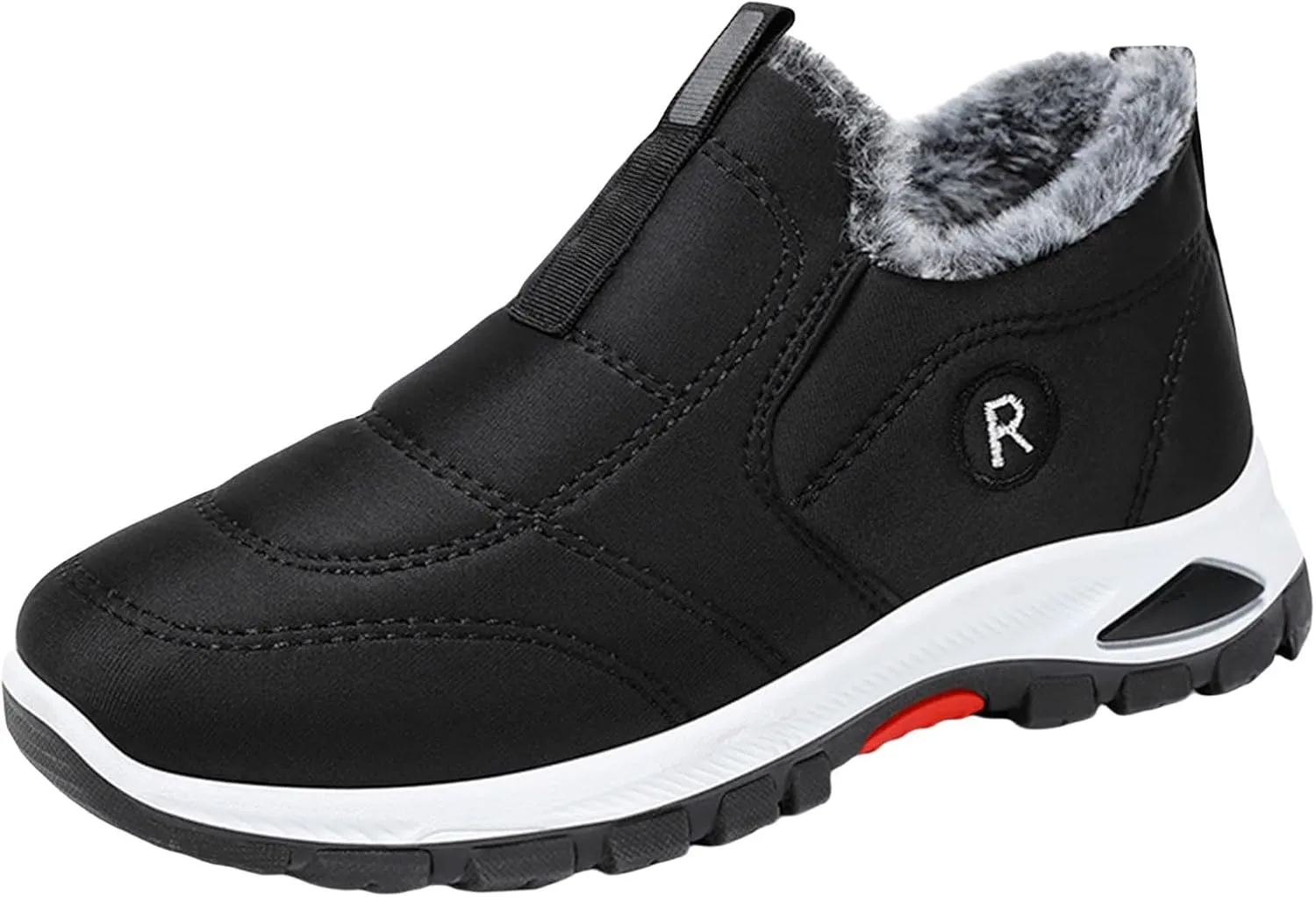 Winter Boots for Men Snow Boots Lightweight Waterproof Winter Boots Plush Lined Anti-slip Cold Weather Shoes