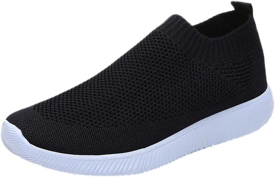 Women Running Shoes Lightweight Tennis Shoes Non Slip Slip On Shoes Women Cute Men Shoes Casual Brown Sneakers Black Tennis Shoe Trainers Shoe