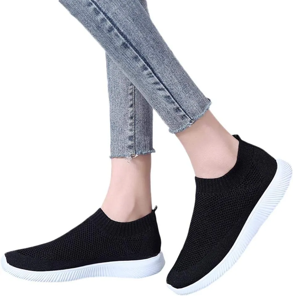 Women Running Shoes Lightweight Tennis Shoes Non Slip Slip On Shoes Women Cute Men Shoes Casual Brown Sneakers Black Tennis Shoe Trainers Shoe