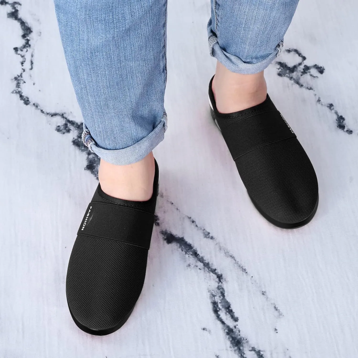 Womens Backless Sneakers Mesh Slip-on Mule Shoes Slip On Shoes Women Arch Support Men Casual Shoes Fashion Sneakers 2025 Waterproof Tennis Shoe Trainers Shoe