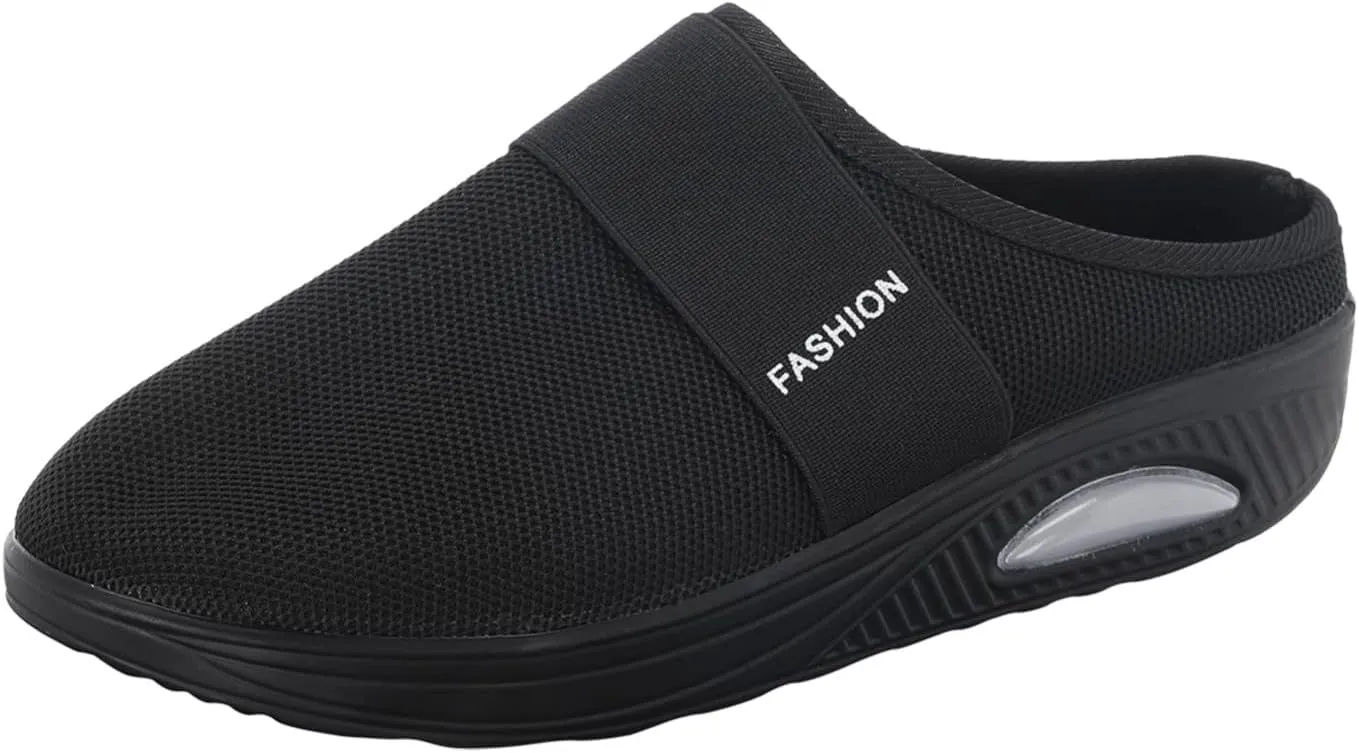 Womens Backless Sneakers Mesh Slip-on Mule Shoes Slip On Shoes Women Arch Support Men Casual Shoes Fashion Sneakers 2025 Waterproof Tennis Shoe Trainers Shoe