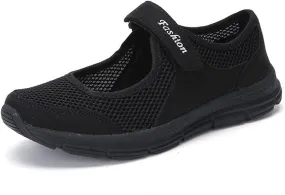 Women's Fashion Sneaker Non Slip Work Wide Comfortable Slip Resistant Work Shoes Women's Trail Running Shoes Womens Red Loafers No Lace Sneakers Women