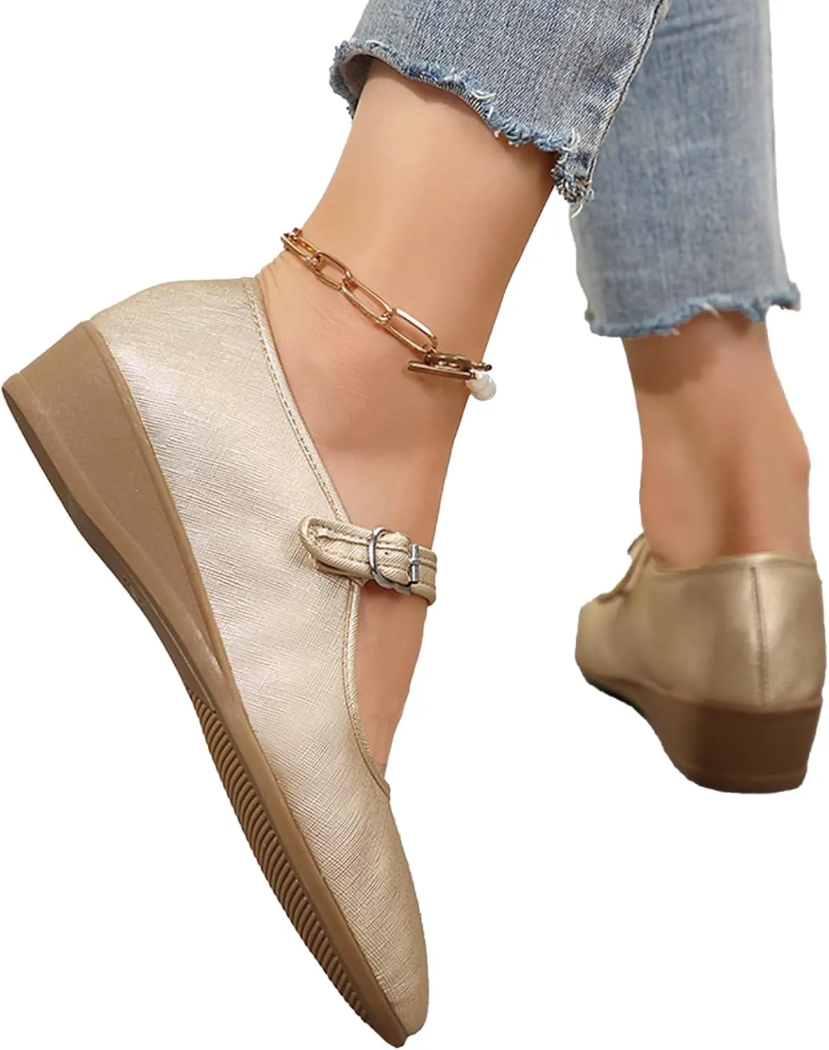 Women’s Round Toe Flats Shoes Ballet Flats Classic Comfortable Flats for Women